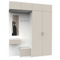 Набор мебели для прихожей "Марсель-259" МР 01-259 В2490 Ш2000 Г580 (ЛДСП Кашемир) Набор мебели для прихожей "Марсель-259" МР 01-259 В2490 Ш2000 Г580 (ЛДСП Кашемир)